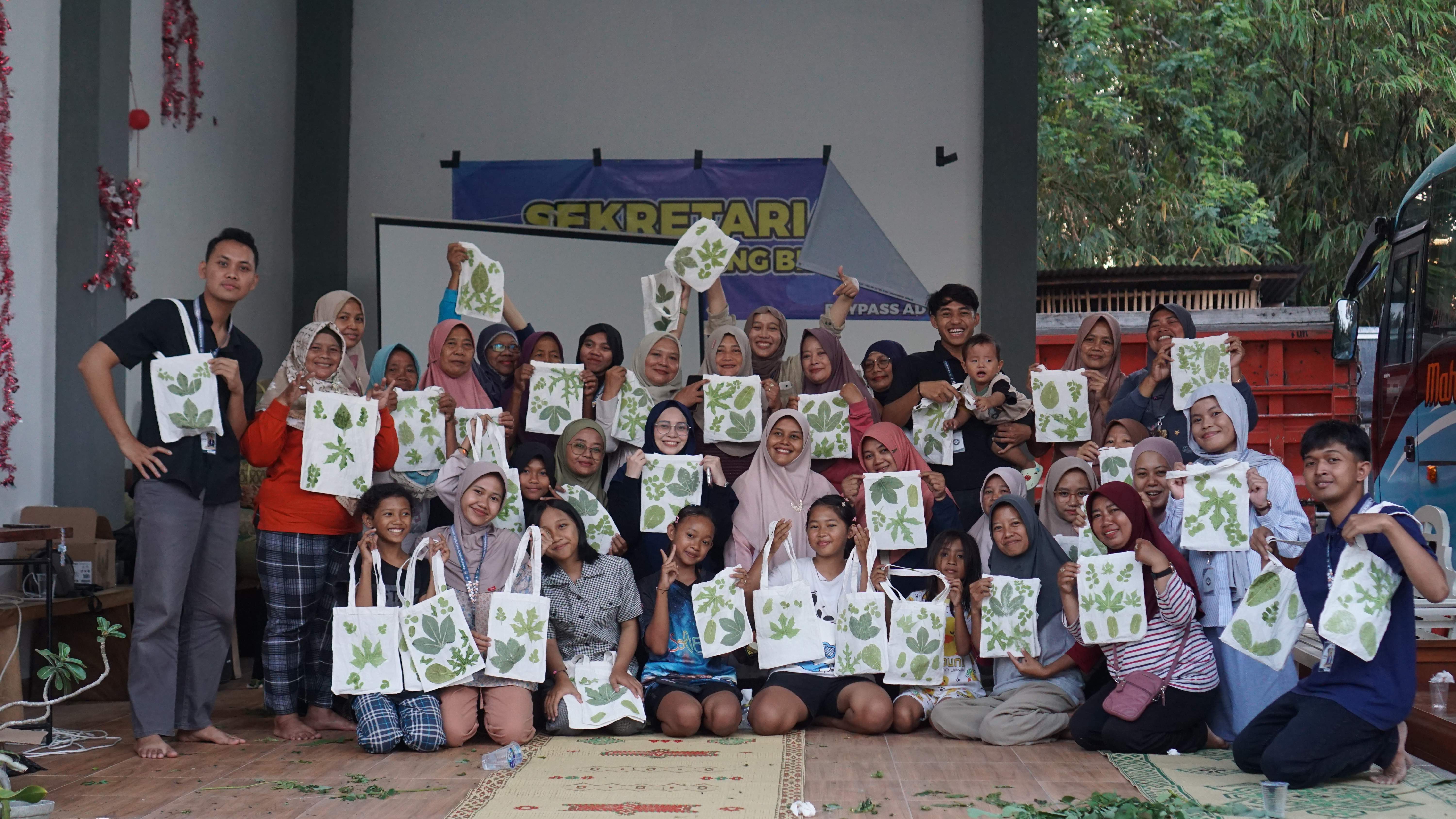 Pelatihan Ecoprint bersama KKN UNY dan Ecosist Ecoprint
